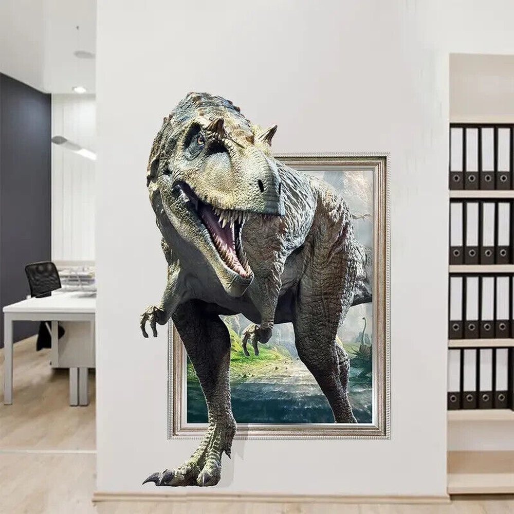 T-Rex Dinosaur 3D Forest Wall Decal 20in x 28in NEW! Home & Garden:Home Décor:Decals, Stickers & Vinyl Art Style Your Walls